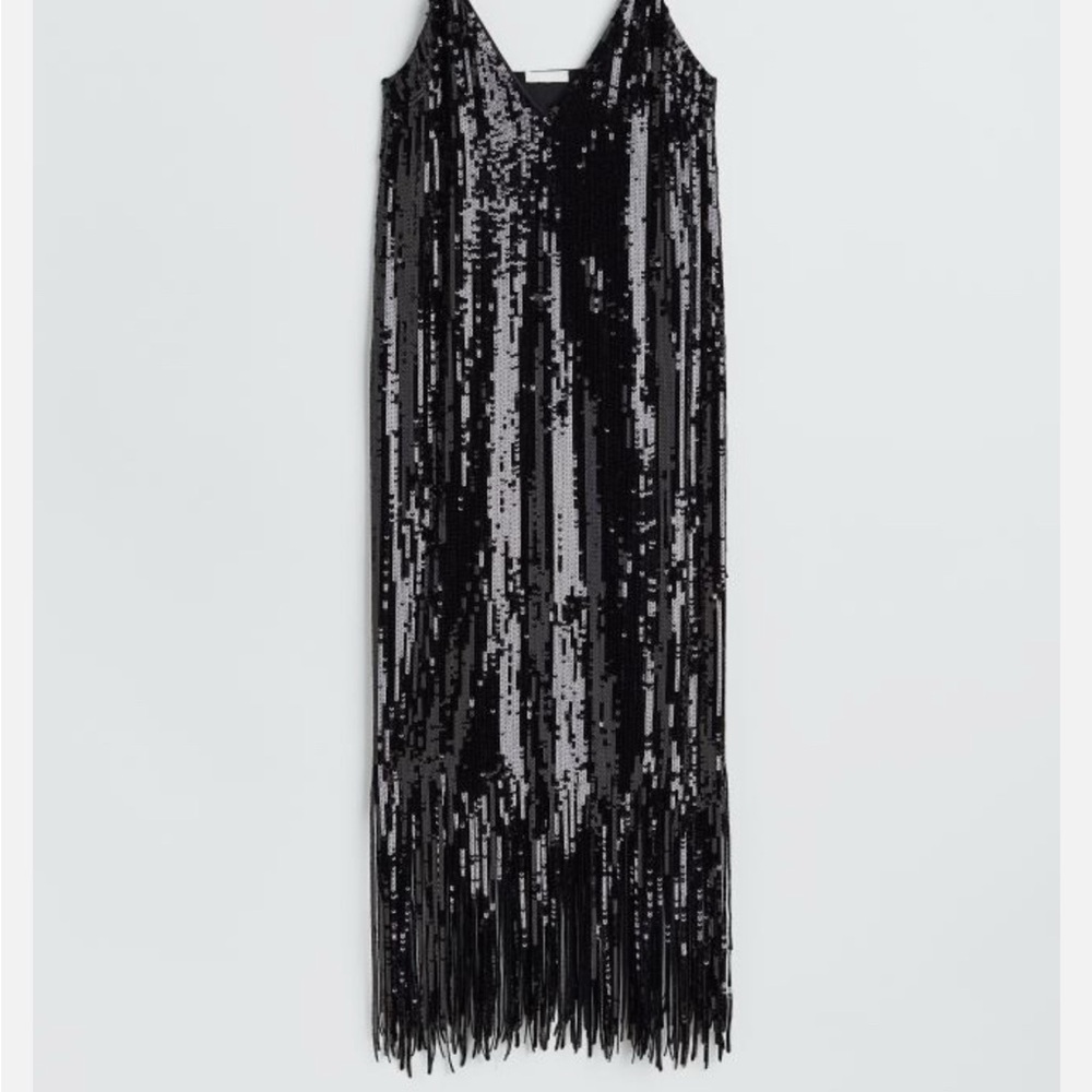 HM Black sequin dress